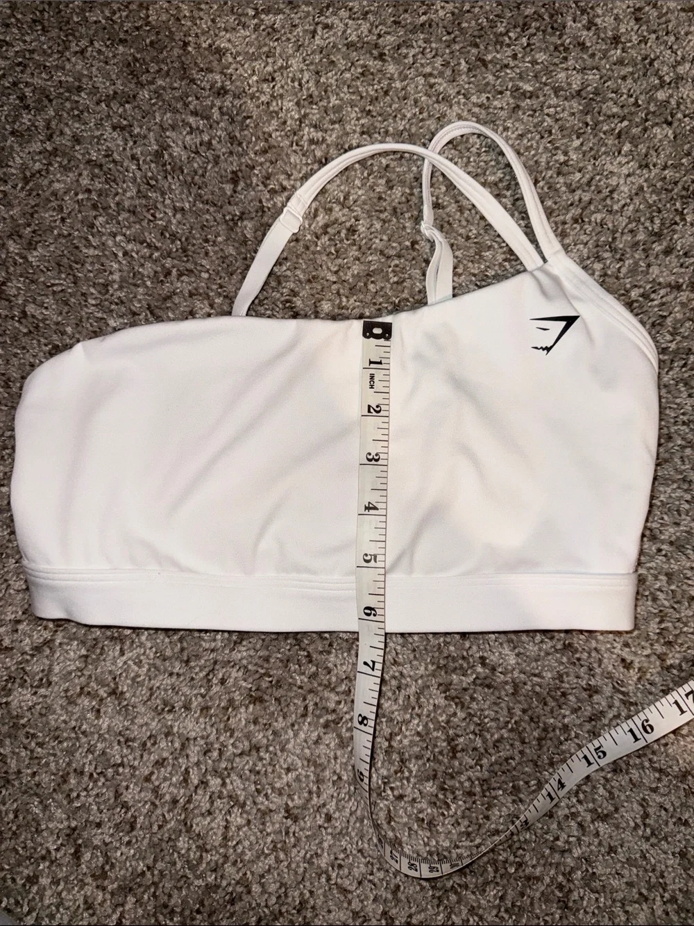 Gymshark One-Strap Sports Bra White